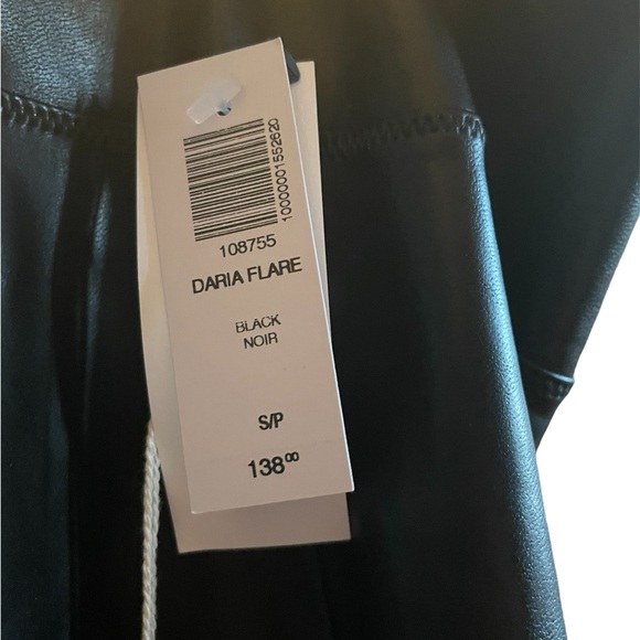 Wilfred Free (Aritzia) Faux Leather Flare Pants - Size S - Picture 4 of 4